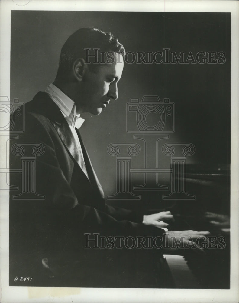 1961, Pianist, Leonard Pennario, playing piano - mjp27720 - Historic Images