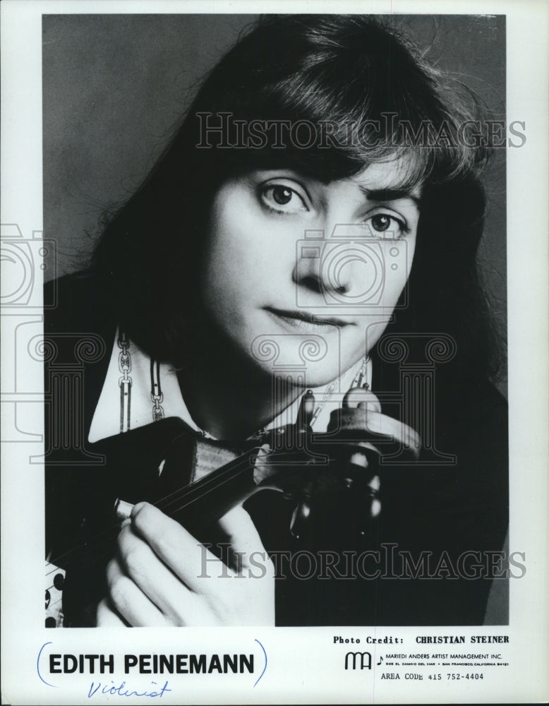 1983 Press Photo Violinist, Edith Peinemann - mjp27752 - Historic Images