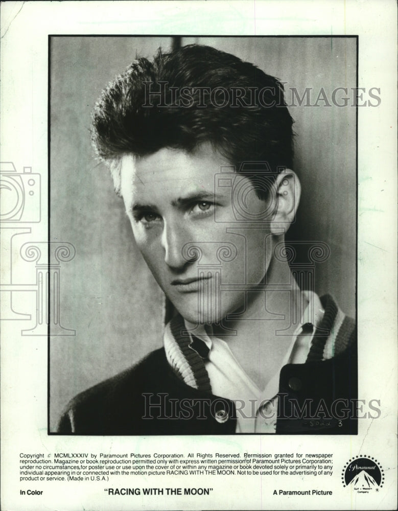 1984, Sean Penn, Actor in "Racing with the Moon" United States. - Historic Images
