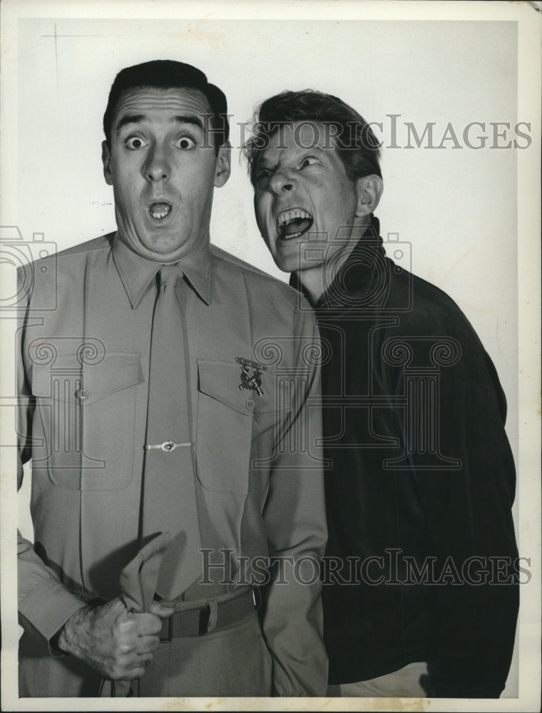 1965, Danny Kaye & Jim Nabors on Kayes TV show - Historic Images