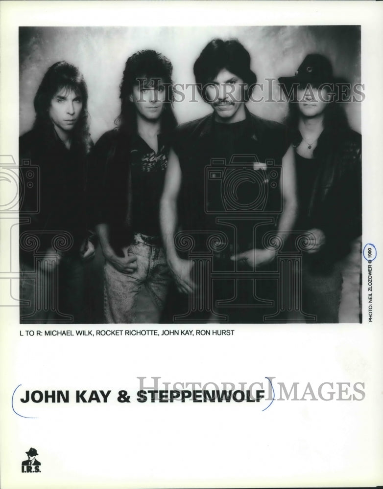 1990 Press Photo Singer John Kay along with Steppenwolf - mjp27918 - Historic Images