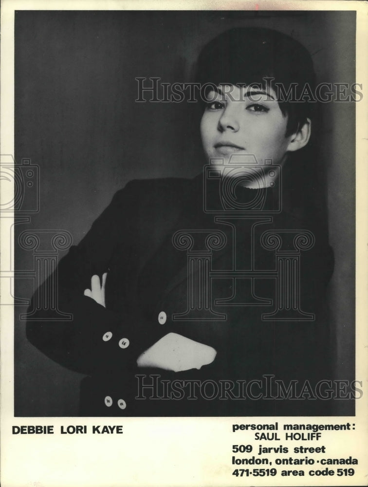 1968, Singer Debbie Lori Kaye - Historic Images