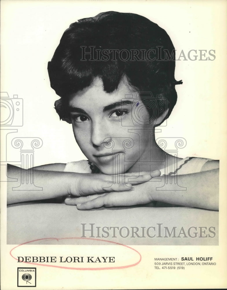 1967, Singer Debbie Lori Kaye - Historic Images
