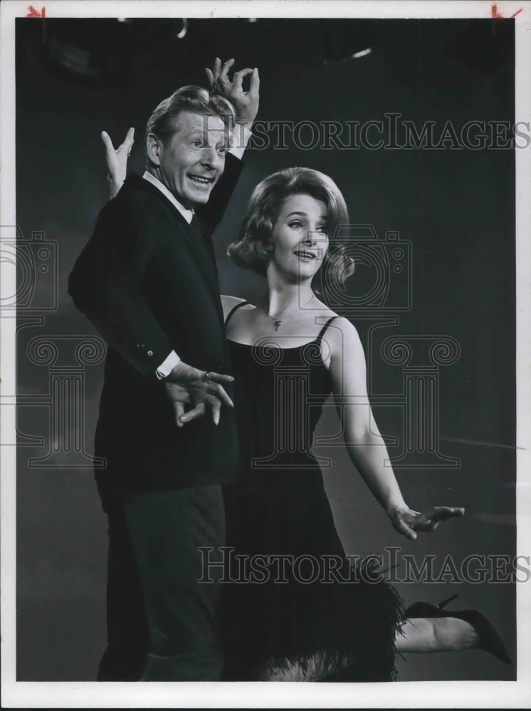 1967, Danny Kaye and Millicent Martin perform on his variety show - Historic Images