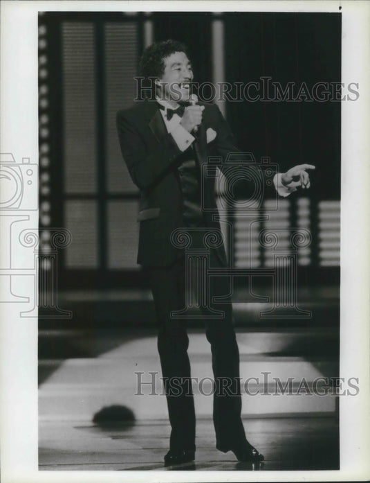 1983 Press Photo Smokey Robinson in "Motown: Yesterday, Today, Forever," on NBC-Historic Images