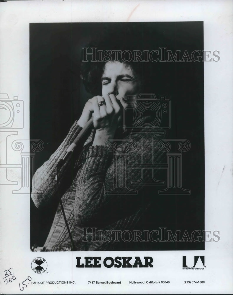 1976 Press Photo Musician Lee Oskar - mjp28002 - Historic Images
