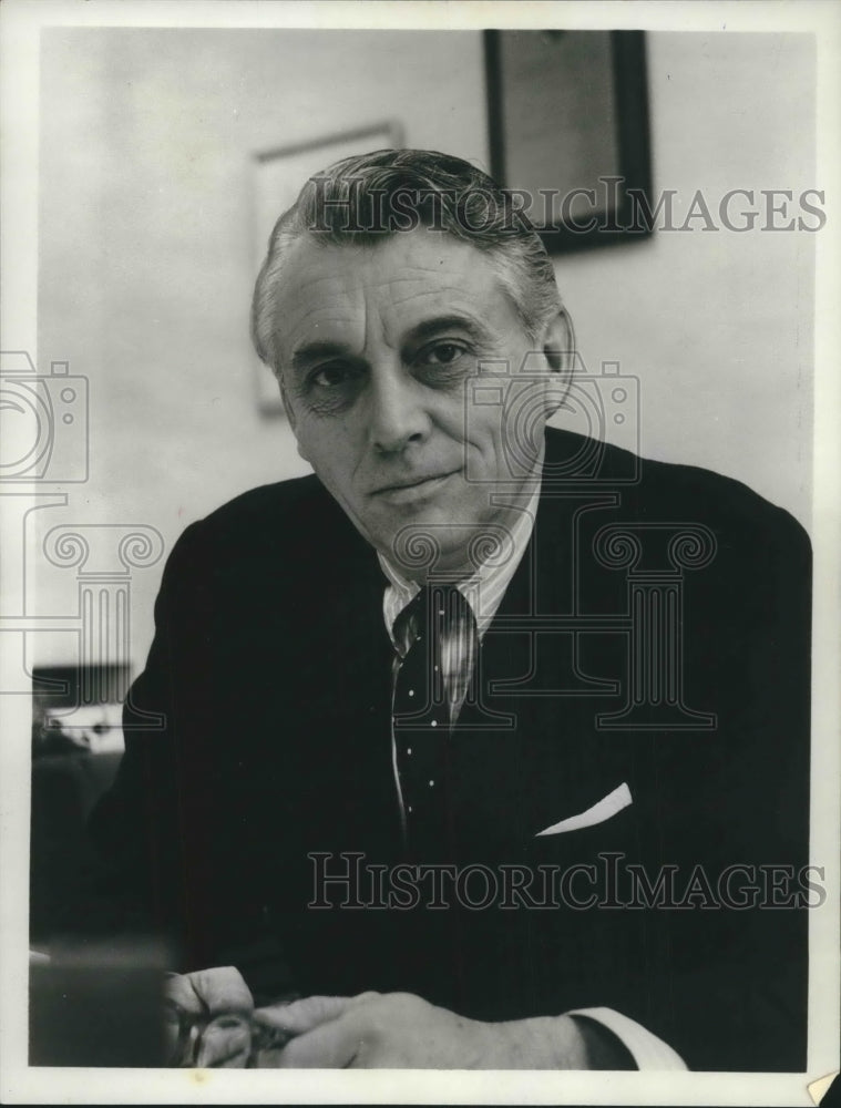 1965, Edward P. Morgan, ABC News Commentator - Historic Images