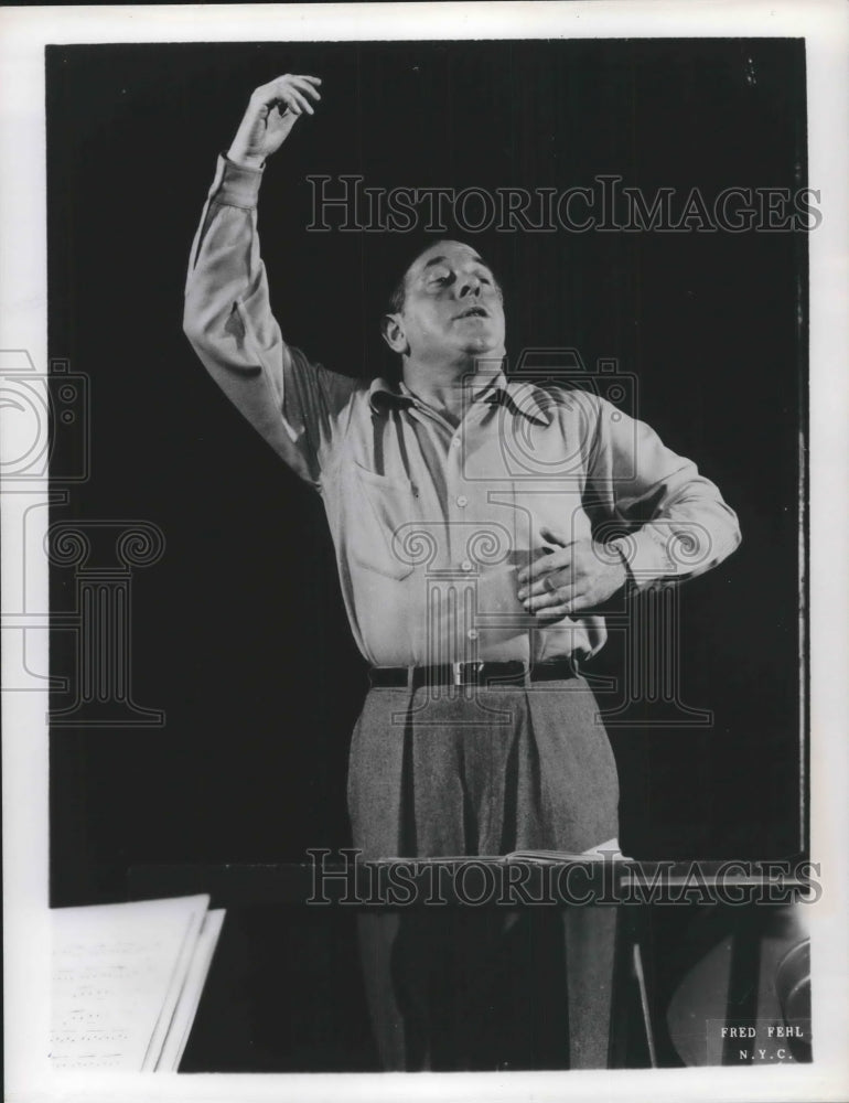 1952, Conductor Eugene Ormandy Directs The Philadelphia Orchestra - Historic Images