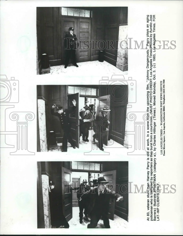 1983, Harvey Parry stunt man in &quot;Johnny Dangerously&quot; - mjp28243 - Historic Images