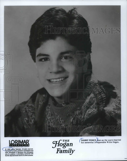 1988, Danny Ponce stars as Willie Hogan in "The Hogan Family" - Historic Images