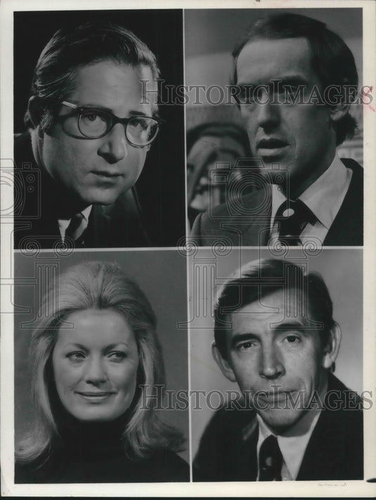1976 Press Photo NBC Reporter Catherine (Cassie) Mackin And Others - mjp28401-Historic Images