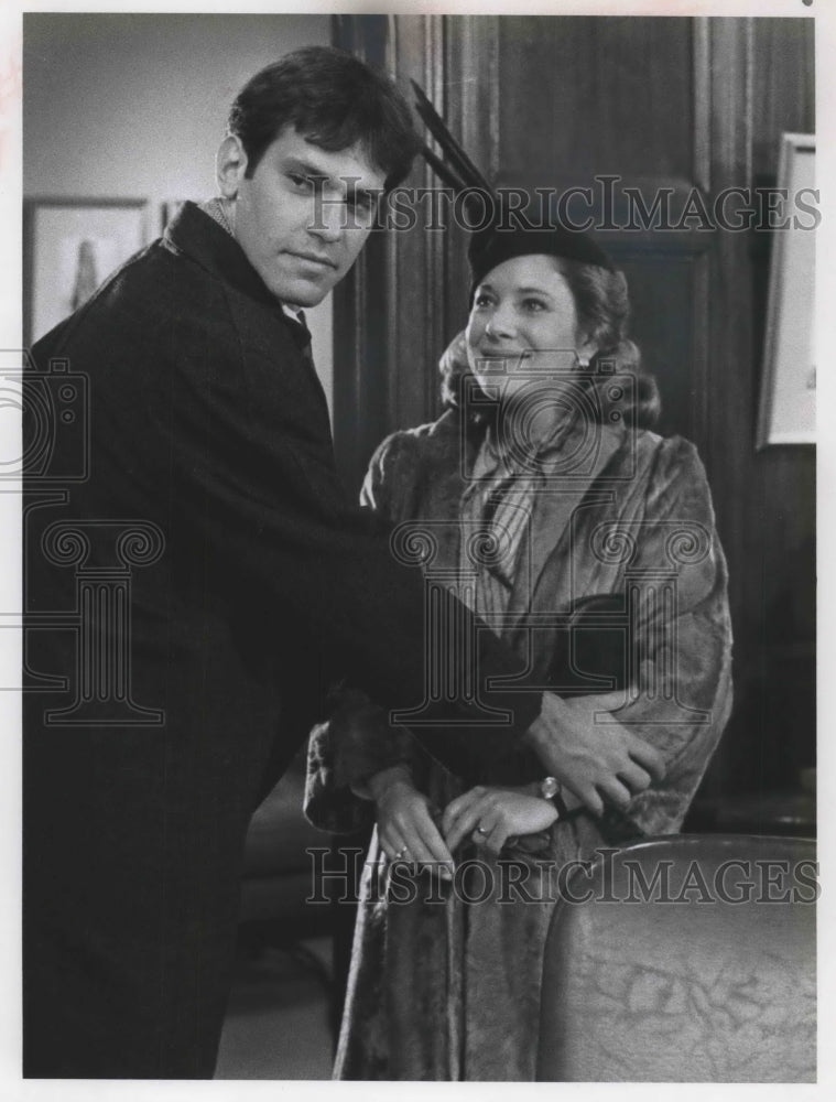 1977, Actors Steven Keats and Dori Brenner in "Seventh Avenue." - Historic Images