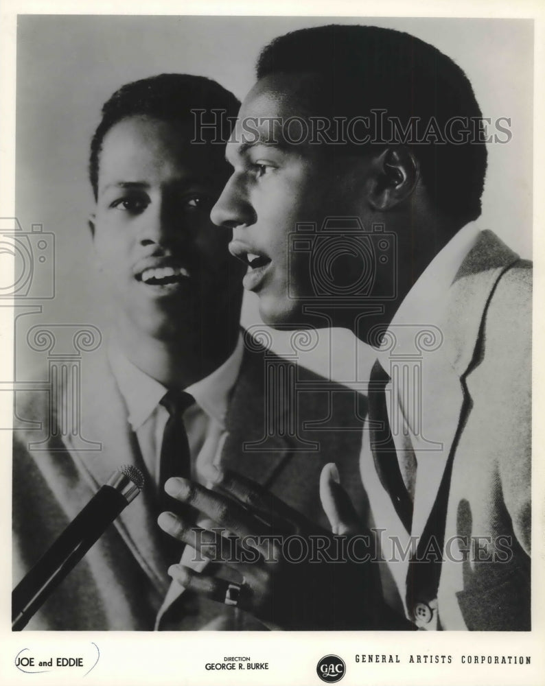 1963, Singers Joe And Eddie - Historic Images