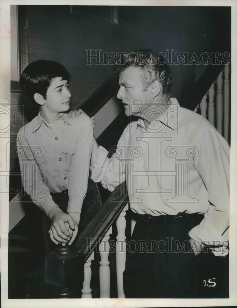 1962, Actor Brian Keith With Michael Davis In &#39;The Corruptors&#39; - Historic Images