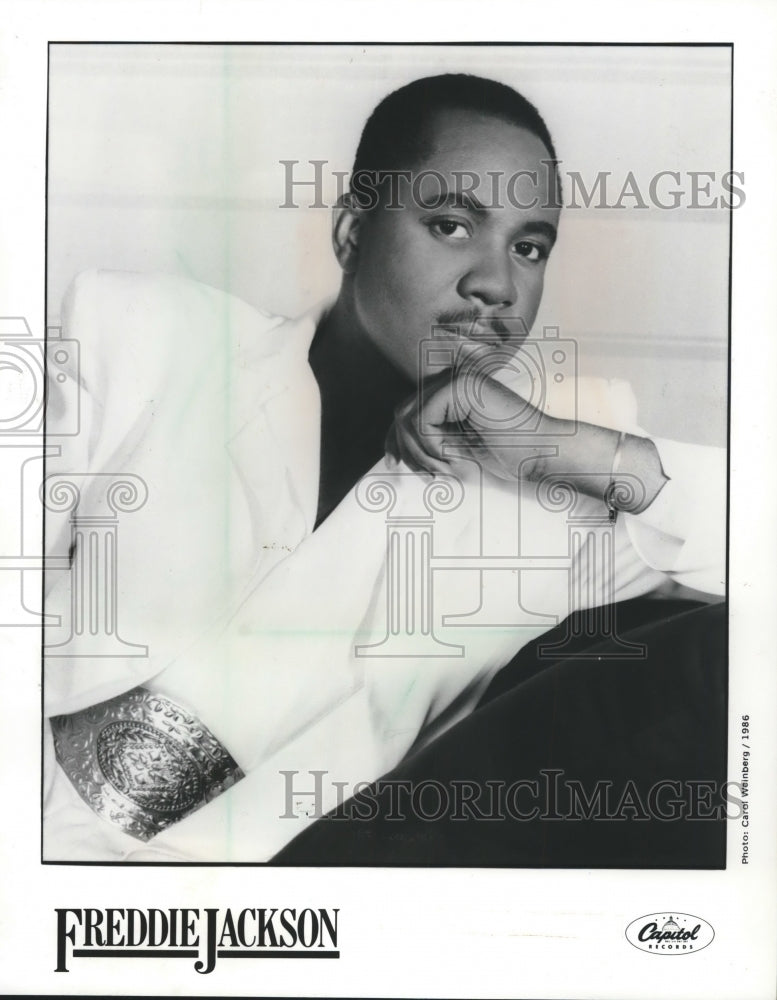 1987 Press Photo Freddie Jackson plays two shows at Riverside Theater-Historic Images