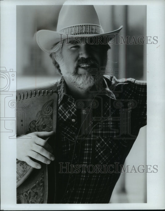1981, Kenny Rogers, US singer in the jeans business - mjp28922 - Historic Images