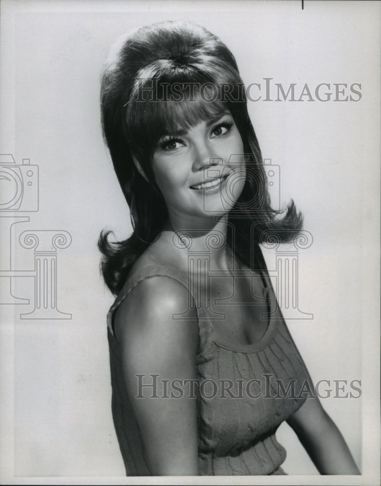 1966, Pamela Rodgers stars as weather girl in "Hey Landlord!" - Historic Images
