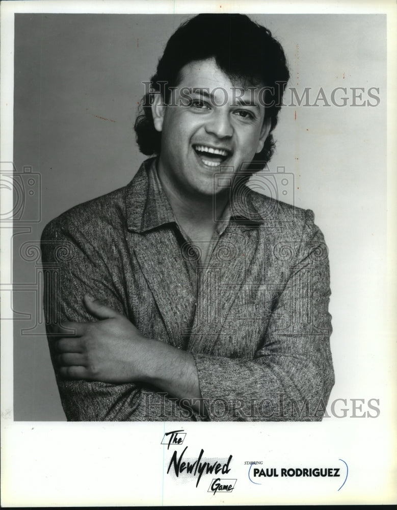 1989 Press Photo Comedian Paul Rodriquez of "The Newlywed Game" - mjp28970-Historic Images