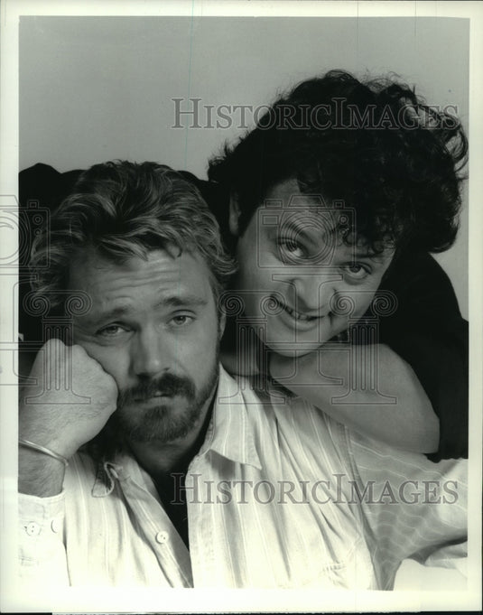 1990, John Schneider and Paul Rodriguez star in "Grand Slam" on CBS - Historic Images