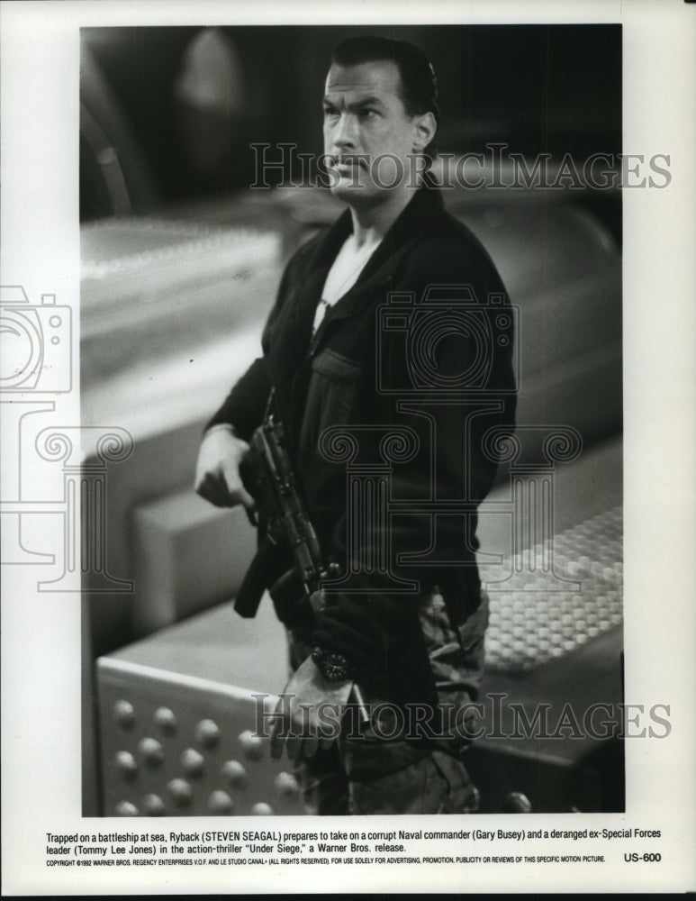 1992, Steven Seagal in "Under Siege" - mjp29207 - Historic Images