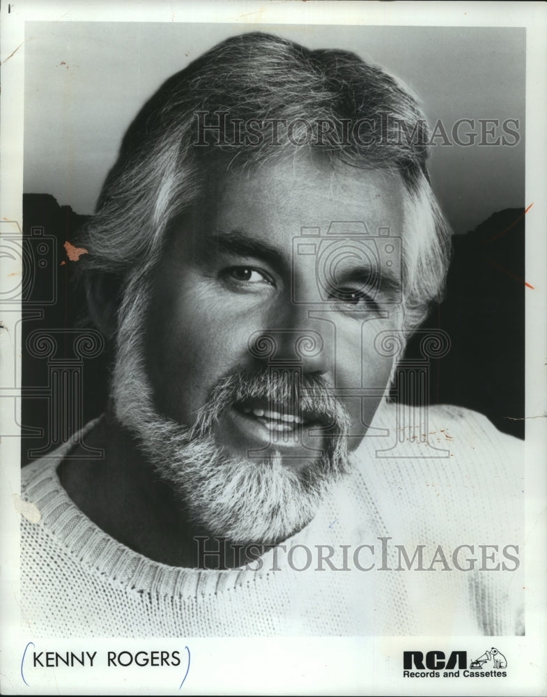1991 Press Photo Musician Kenny Rogers - Historic Images