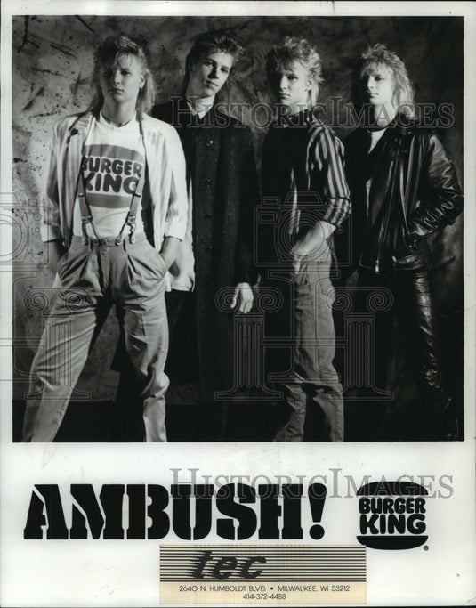 1990 Press Photo Ambush! band from Milwaukee - mjp29323 - Historic Images