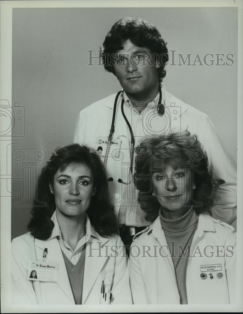 1982, Cynthia Sikes, Terence Konx &amp; Christina Pickles in St Elsewhere - Historic Images