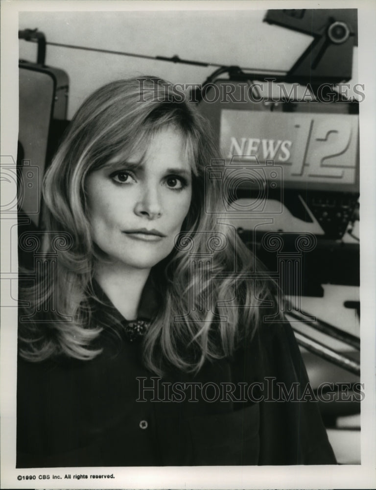 1990 Press Photo Helen Shaver stars as a reporter on WIOU, a new CBS-TV series - Historic Images