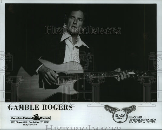 1981 Folk singer & storyteller Gamble Rogers - Historic Images