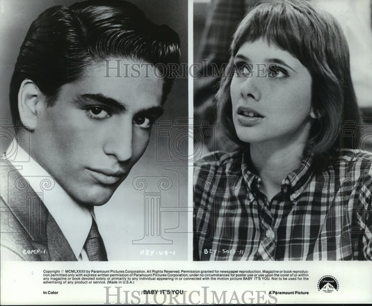 1982, Actor Vincent Spano (left) in film "Baby It's You." - mjp29660 - Historic Images