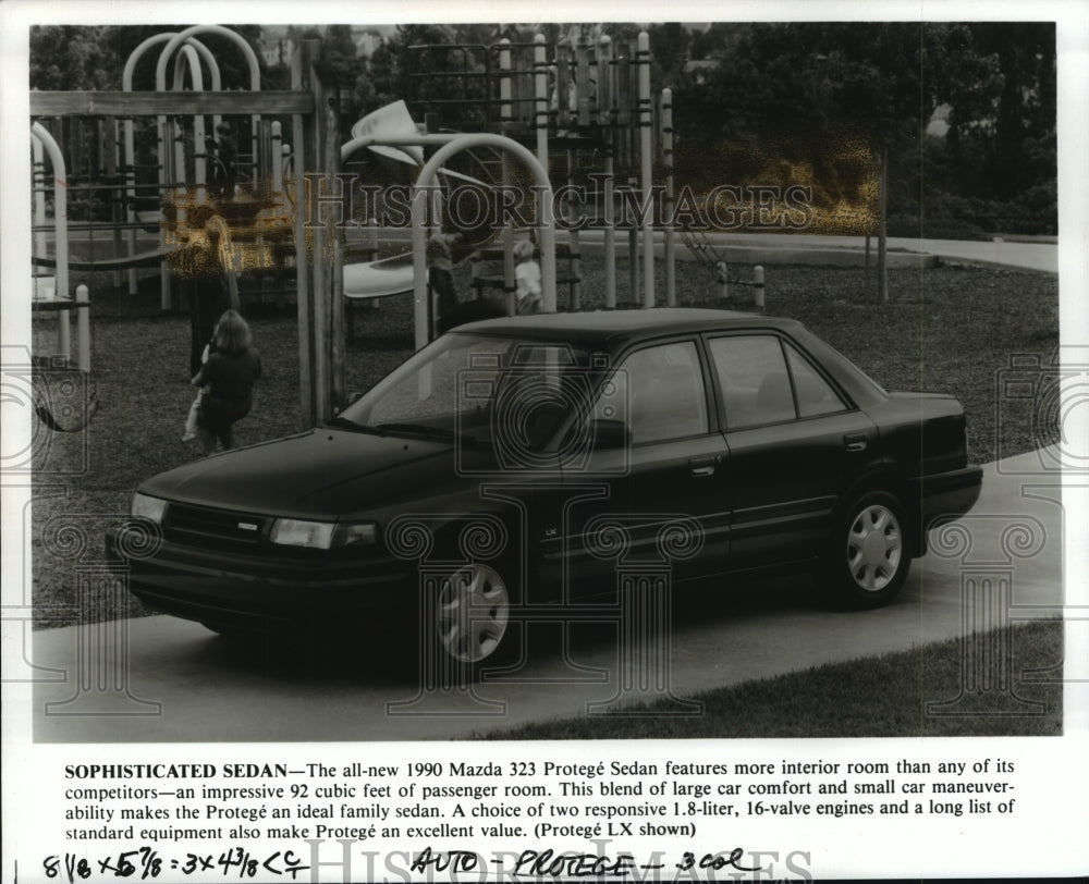 1990 Press Photo Mazda Protege LX - mjp29844 - Historic Images