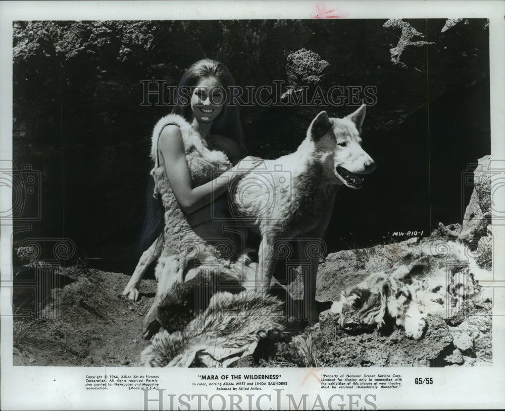 1964 Press Photo Linda Saunders in &quot;Mara Of The Wilderness&quot; - Historic Images