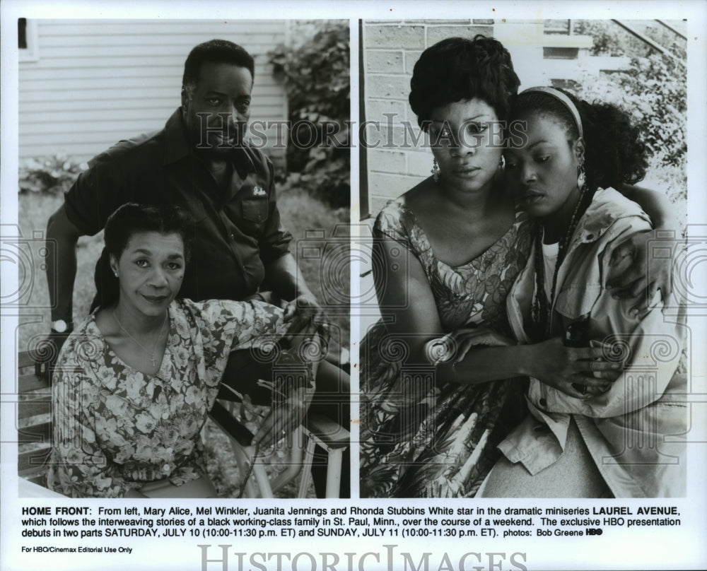 1993, Actress Juanita Jennings And Co-Stars In &#39;Laurel Avenue&#39; - Historic Images
