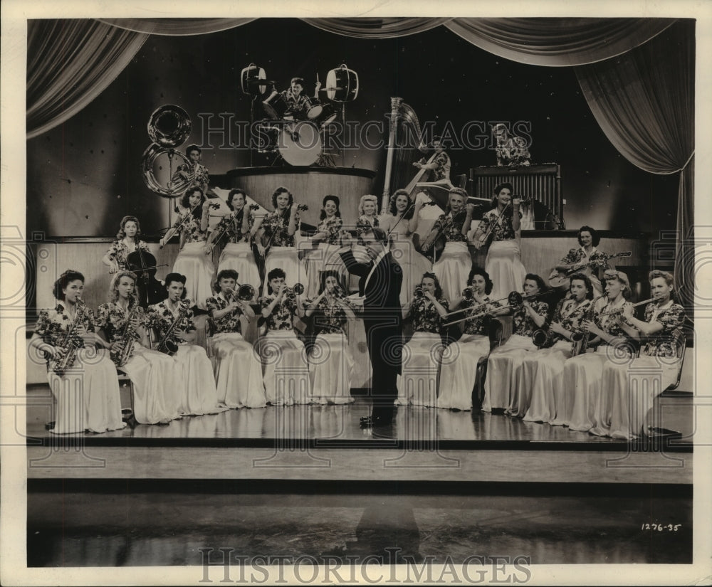 1944, Phil Spitalny and the Hour of Charm, all girl orchestra - Historic Images