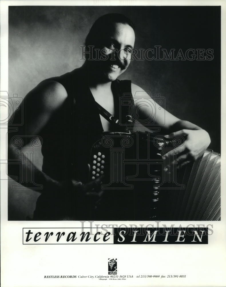 1990 Press Photo Musician Terrance Simien - mjp30084 - Historic Images
