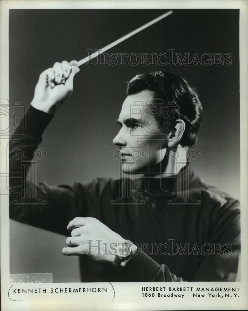 1969, Conductor Kenneth Schermerhorn. - Historic Images