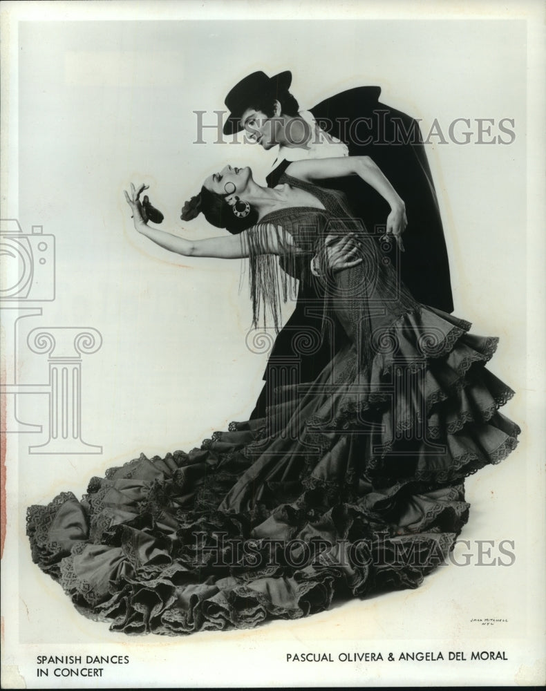 1978 Press Photo Spanish dancers Pascual Olivera and Angela Del Moral - Historic Images