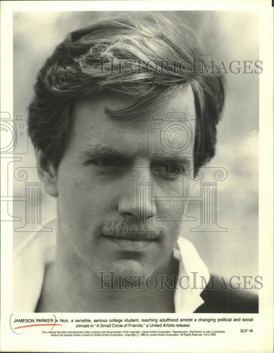1980 Press Photo Jameson Parker in "A Small Circle of Friends" - mjp30277-Historic Images