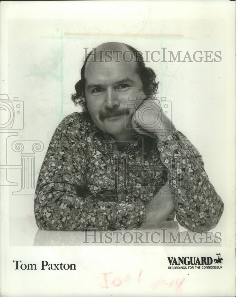 1977 Press Photo Folk Singer Tom Paxton - mjp30296 - Historic Images