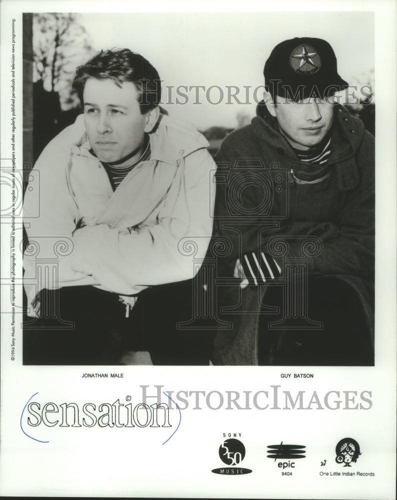 1994 Press Photo Jonathan Male & Guy Batson of Sensation - mjp30315 - Historic Images