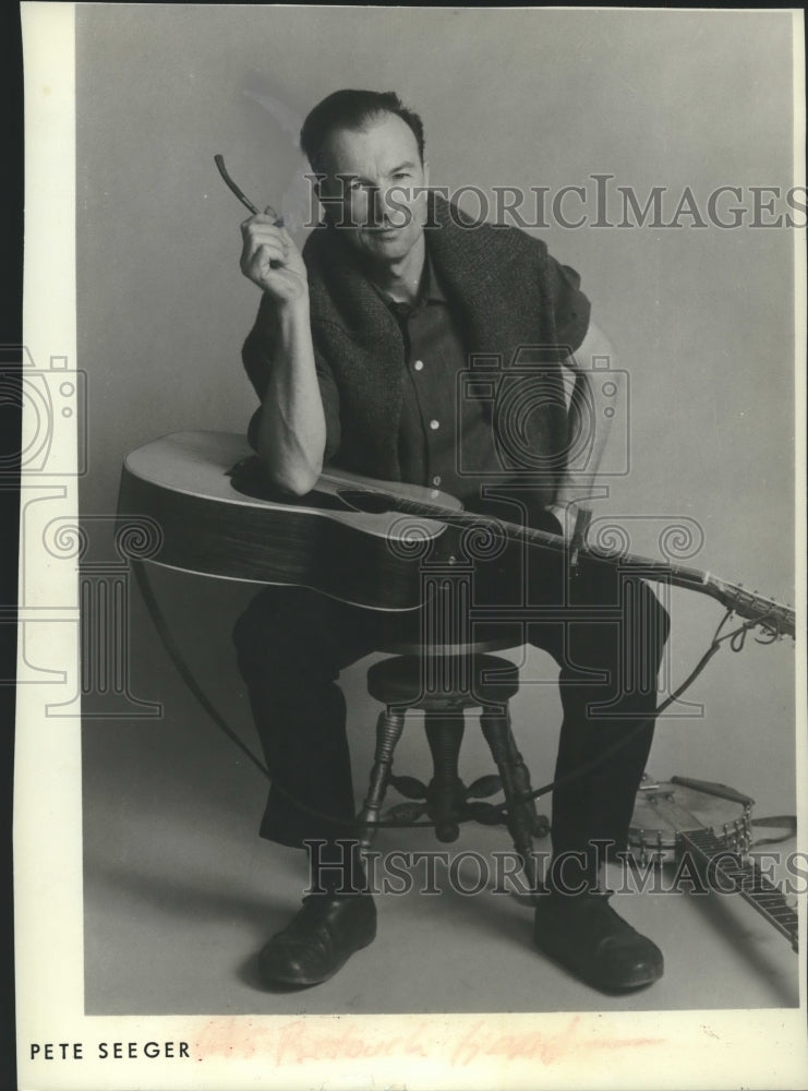 1969, Singer &amp; activist Pete Seeger - Historic Images