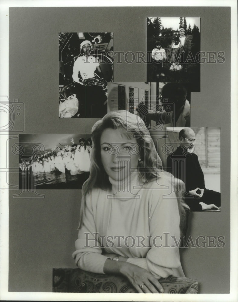 1993 Press Photo Actress Jane Seymour Hosts Holistic Healing Show - mjp30492 - Historic Images