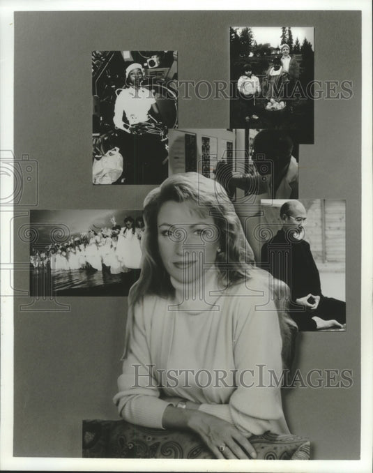 1993 Press Photo Actress Jane Seymour Hosts Holistic Healing Show - mjp30492 - Historic Images