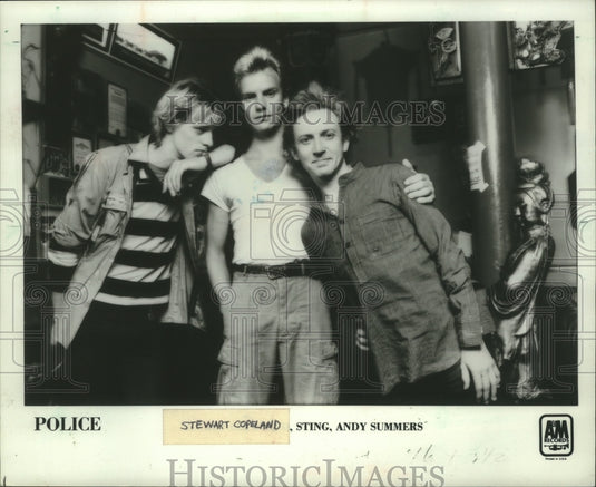1979 Press Photo Members Of The Group Police - mjp30583-Historic Images