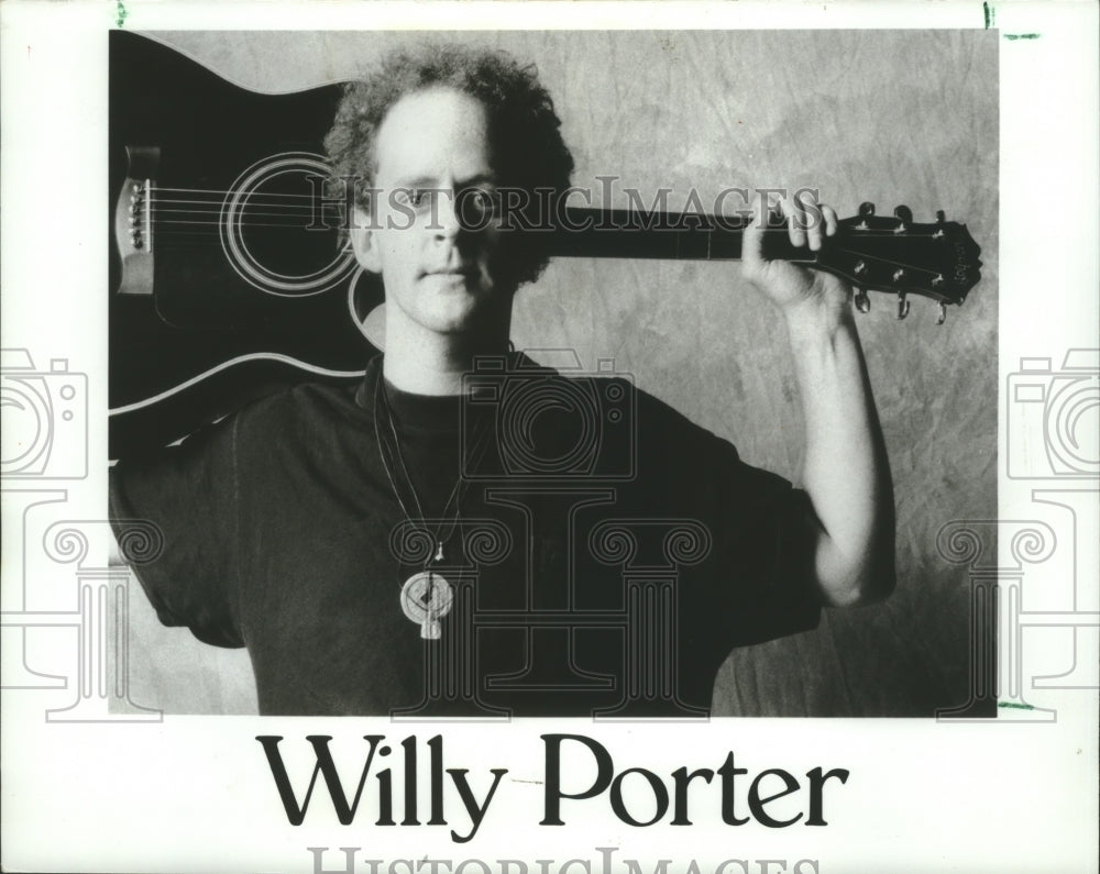 1993 Press Photo Musician Willy Porter - mjp30590 - Historic Images