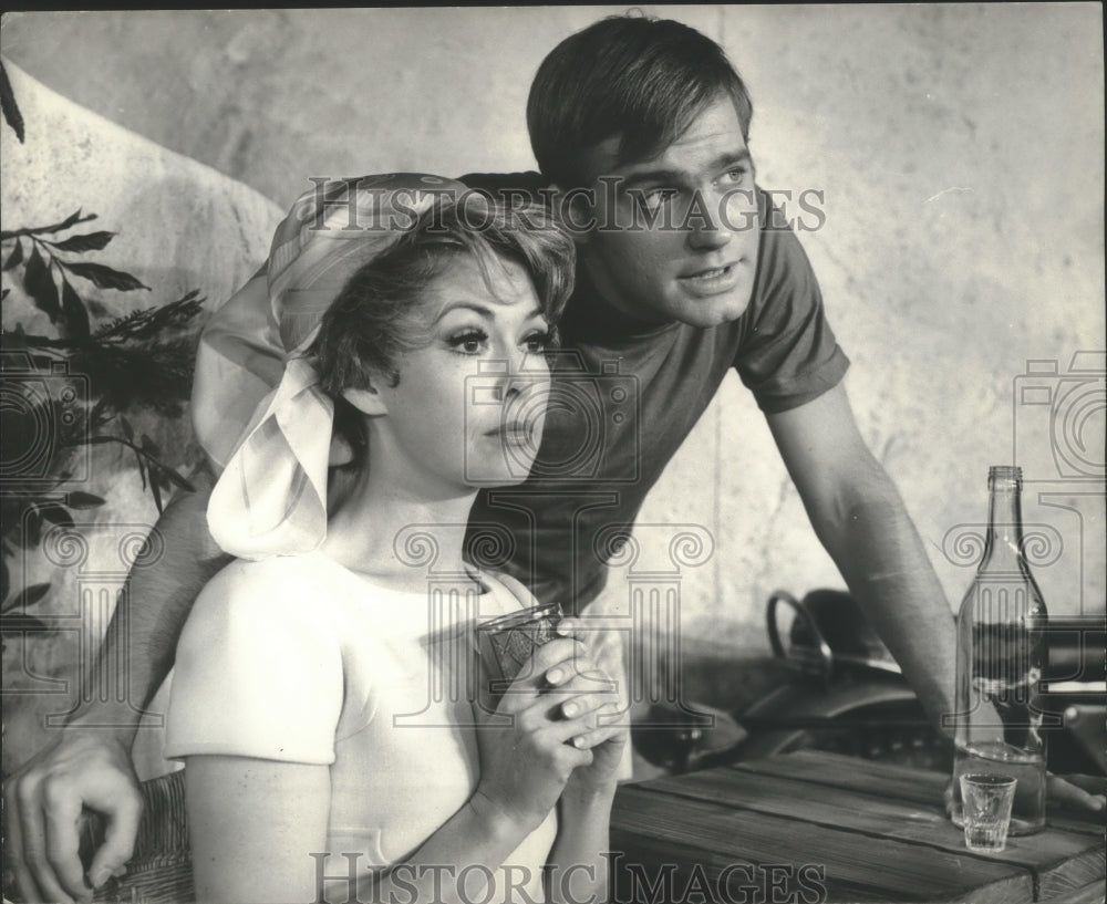 1970, Actors Barbara Rush and Stephen Collins in &quot;Forty Carats&quot; - Historic Images