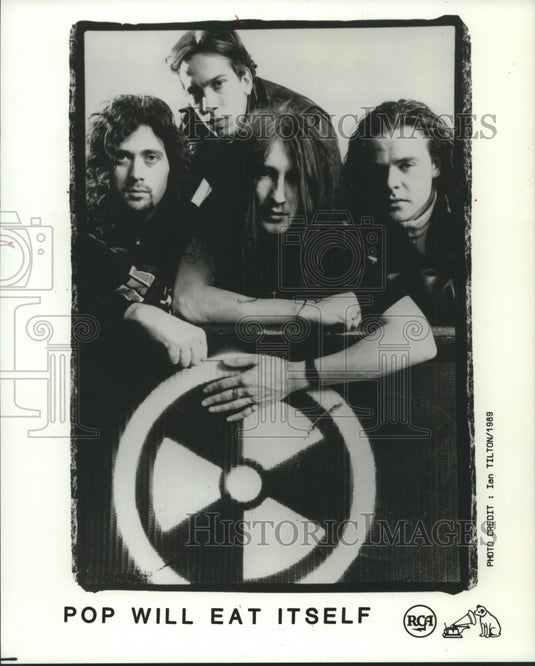 1989 Press Photo Pop Will Eat Itself, RCA recording artists. - mjp30787 - Historic Images