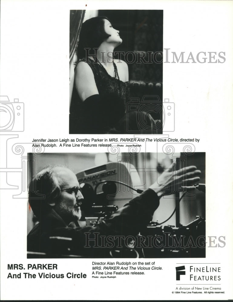 1994 Press Photo Director Alan Rudolph and Actress Jennifer Jason Leigh - Historic Images