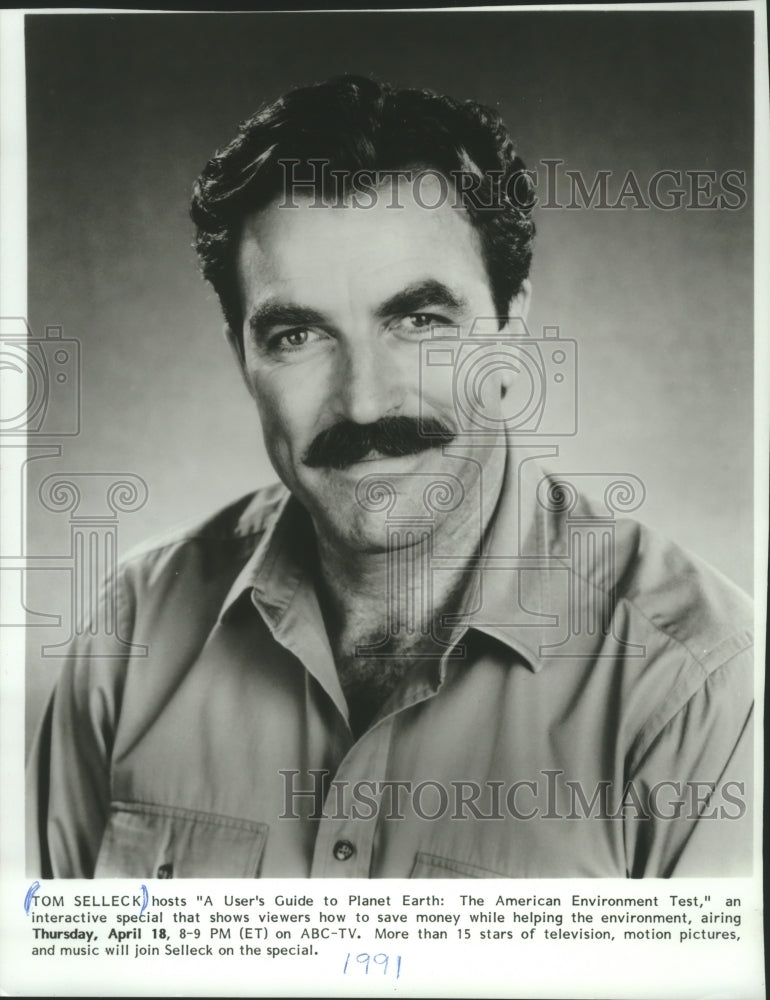 1991 Actor Tom Selleck - Historic Images