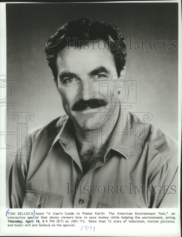 1991 Actor Tom Selleck - Historic Images